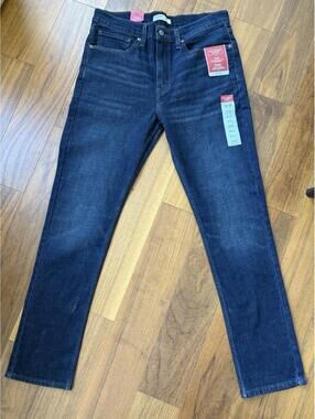 Levi Strauss Signature Gold Relaxed Straight Jeans Blue Flex Mens 34x32” NEW